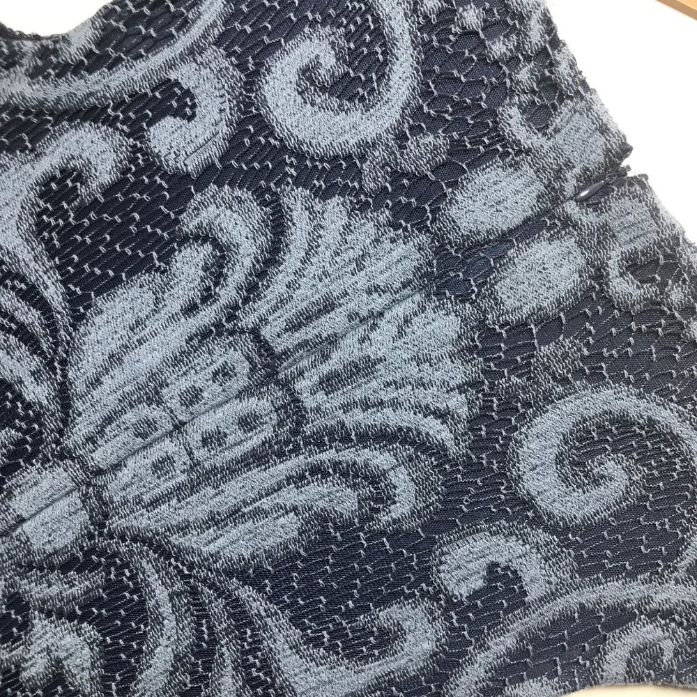 Julia Jordan Blue Crochet Lace Sheath Dress Cap Sleeve Women’s Size 8 - Picture 9 of 9